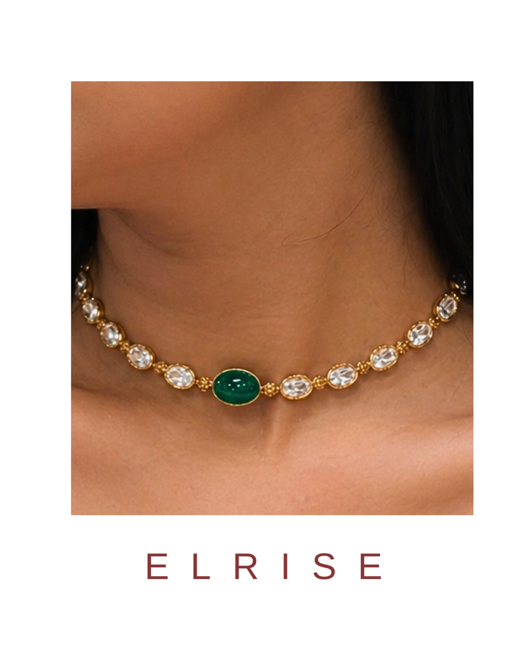 Olive luxe choker