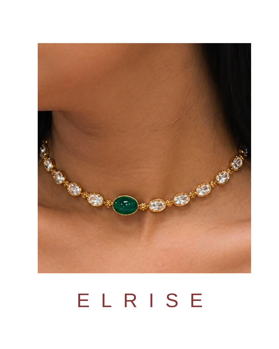 Olive luxe choker