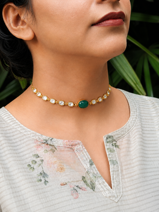 Olive luxe choker